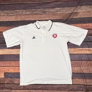Minnesota Twins MLB Baseball Sports Golf Adidas White Polo Shirt Golfer Tennis
